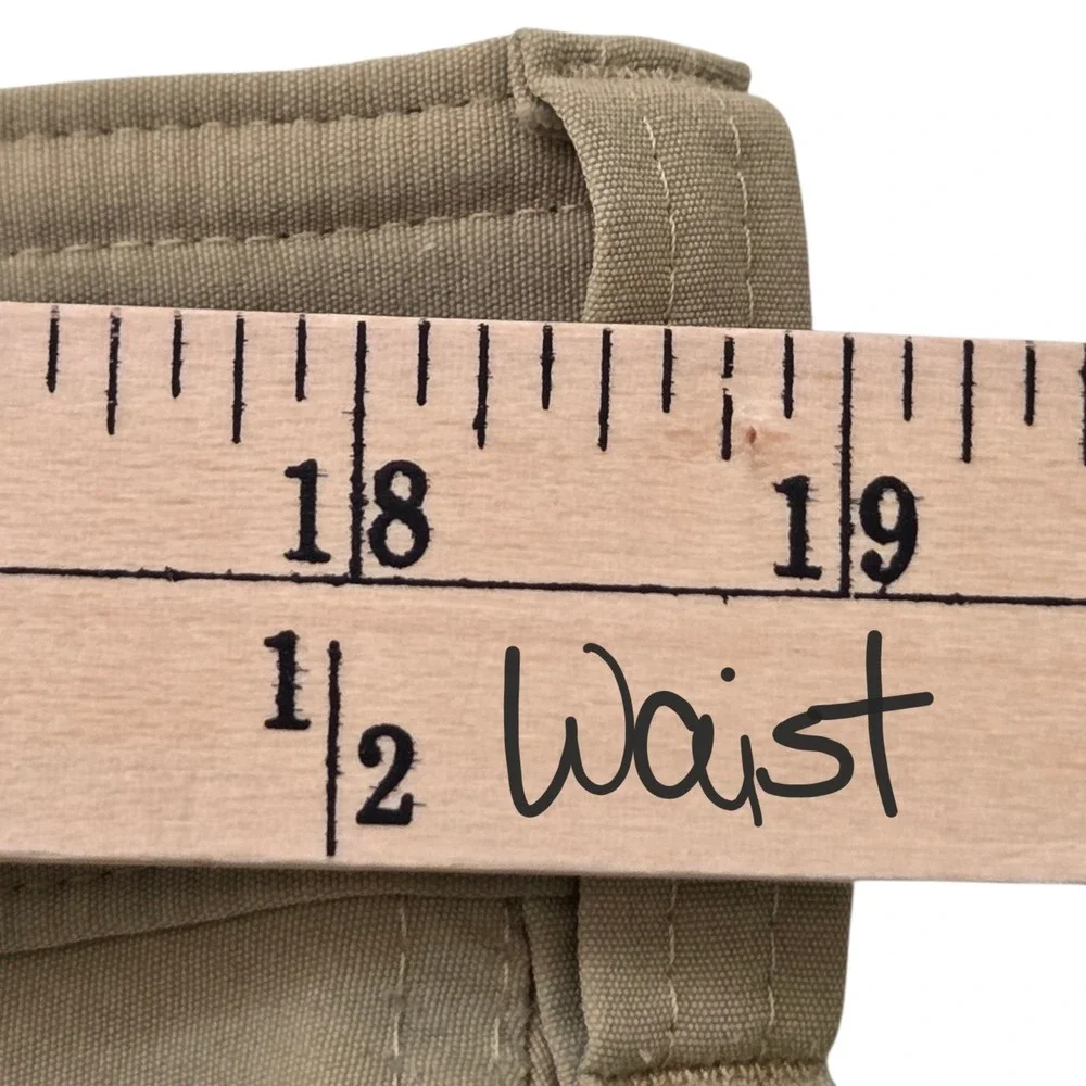Eddie Bauer Mens Tan Nylon First Ascent Guide Pants 36x34 Cargo Hiking Outdoor